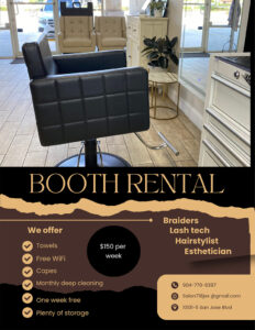 Employment. Booth Rental